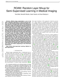 ROAM: Random Layer Mixup for Semi-Supervised Learning in Medical Imaging