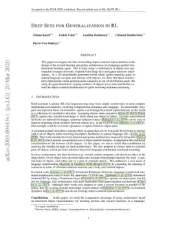 Deep Sets for Generalization in RL