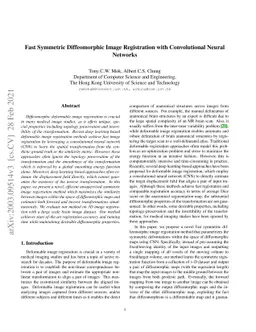 Fast Symmetric Diffeomorphic Image Registration with Convolutional
  Neural Networks