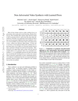 Non-Adversarial Video Synthesis with Learned Priors