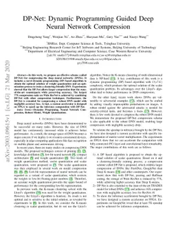 DP-Net: Dynamic Programming Guided Deep Neural Network Compression