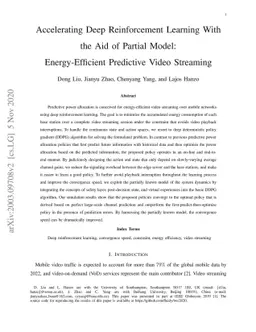 Accelerating Deep Reinforcement Learning With the Aid of Partial Model:
  Energy-Efficient Predictive Video Streaming