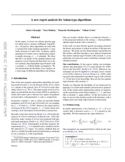 A new regret analysis for Adam-type algorithms