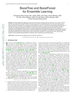 BoostTree and BoostForest for Ensemble Learning