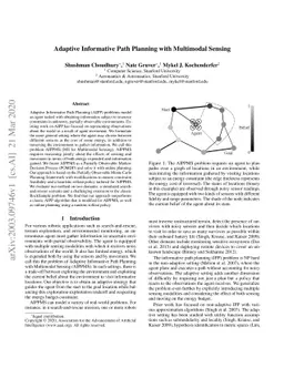 Adaptive Informative Path Planning with Multimodal Sensing