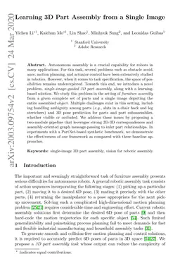 Learning 3D Part Assembly from a Single Image