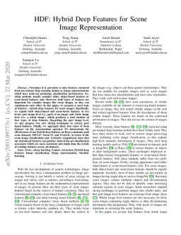 HDF: Hybrid Deep Features for Scene Image Representation