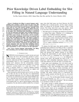 Prior Knowledge Driven Label Embedding for Slot Filling in Natural
  Language Understanding
