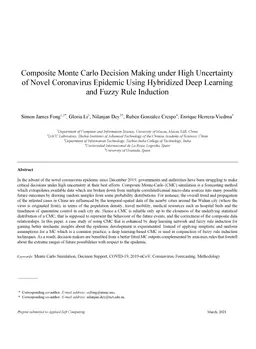 Composite Monte Carlo Decision Making under High Uncertainty of Novel
  Coronavirus Epidemic Using Hybridized Deep Learning and Fuzzy Rule Induction
