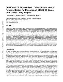 COVID-Net: A Tailored Deep Convolutional Neural Network Design for
  Detection of COVID-19 Cases from Chest X-Ray Images