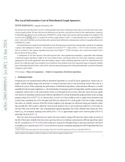 The Local Information Cost of Distributed Graph Spanners