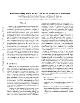 Ensembles of Deep Neural Networks for Action Recognition in Still Images