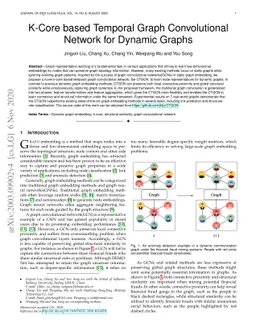 K-Core based Temporal Graph Convolutional Network for Dynamic Graphs