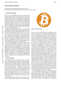 The mathematics of Bitcoin
