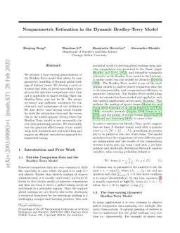 Nonparametric Estimation in the Dynamic Bradley-Terry Model