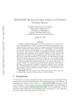 BigSurvSGD: Big Survival Data Analysis via Stochastic Gradient Descent