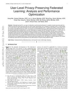 User-Level Privacy-Preserving Federated Learning: Analysis and
  Performance Optimization