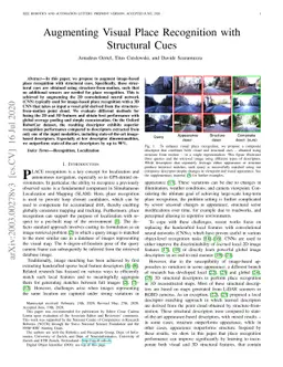 Augmenting Visual Place Recognition with Structural Cues
