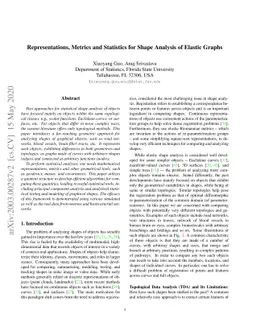 Representations, Metrics and Statistics For Shape Analysis of Elastic
  Graphs