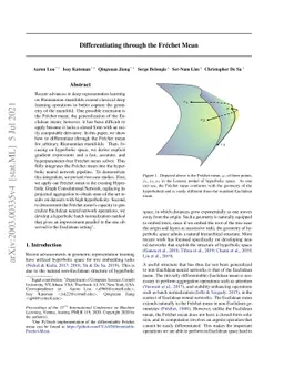 Differentiating through the Fréchet Mean