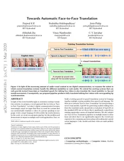 Towards Automatic Face-to-Face Translation