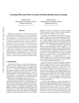 Learning When and Where to Zoom with Deep Reinforcement Learning