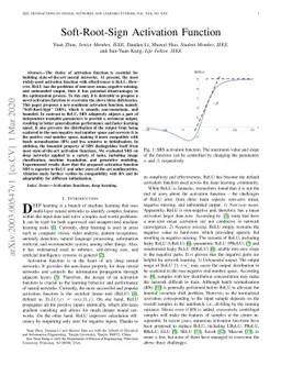 Soft-Root-Sign Activation Function