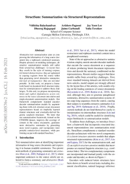 StructSum: Summarization via Structured Representations