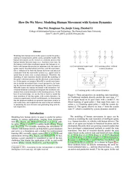 How Do We Move: Modeling Human Movement with System Dynamics
