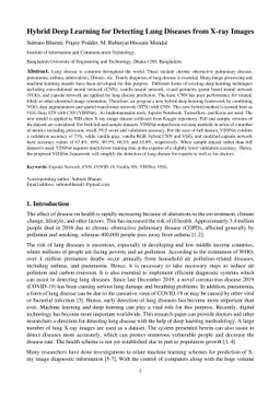 Hybrid Deep Learning for Detecting Lung Diseases from X-ray Images