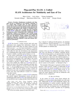 Plug-and-Play SLAM: A Unified SLAM Architecture for Modularity and Ease
  of Use