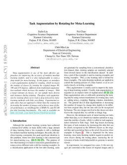 Task Augmentation by Rotating for Meta-Learning
