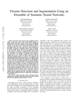 Firearm Detection and Segmentation Using an Ensemble of Semantic Neural
  Networks