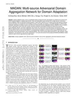 MADAN: Multi-source Adversarial Domain Aggregation Network for Domain
  Adaptation