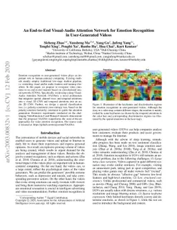 An End-to-End Visual-Audio Attention Network for Emotion Recognition in
  User-Generated Videos