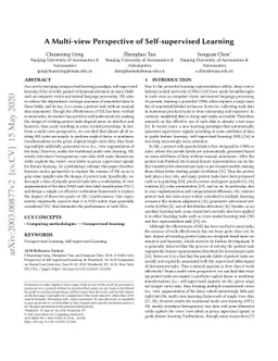 A Multi-view Perspective of Self-supervised Learning