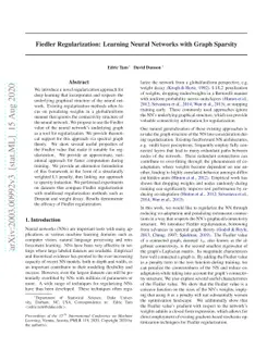 Fiedler Regularization: Learning Neural Networks with Graph Sparsity
