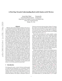 A First Step Towards Understanding Real-world Attacks on IoT Devices