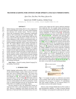 Transfer Learning for Context-Aware Spoken Language Understanding