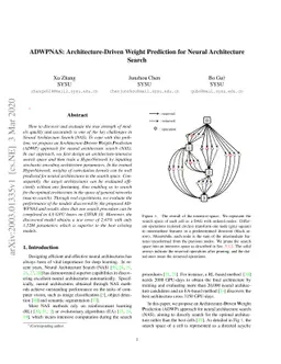 ADWPNAS: Architecture-Driven Weight Prediction for Neural Architecture
  Search