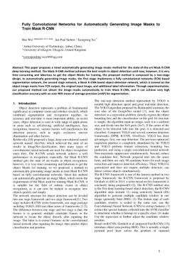 Fully Convolutional Networks for Automatically Generating Image Masks to
  Train Mask R-CNN