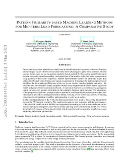 Pattern Similarity-based Machine Learning Methods for Mid-term Load
  Forecasting: A Comparative Study