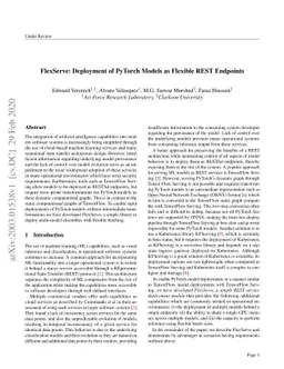 FlexServe: Deployment of PyTorch Models as Flexible REST Endpoints