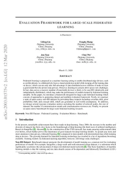 Evaluation Framework For Large-scale Federated Learning