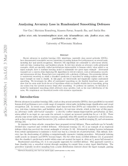 Analyzing Accuracy Loss in Randomized Smoothing Defenses