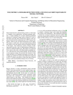 Volumetric landmark detection with a multi-scale shift equivariant
  neural network