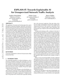 EXPLAIN-IT: Towards Explainable AI for Unsupervised Network Traffic
  Analysis