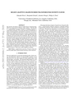 Region adaptive graph fourier transform for 3d point clouds