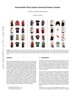 GarmentGAN: Photo-realistic Adversarial Fashion Transfer