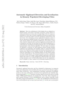 Automatic Signboard Detection and Localization in Densely Populated
  Developing Cities
